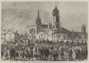 Prince Arthur at Middlesborough-on-Tees, Procession through the Market-Place
